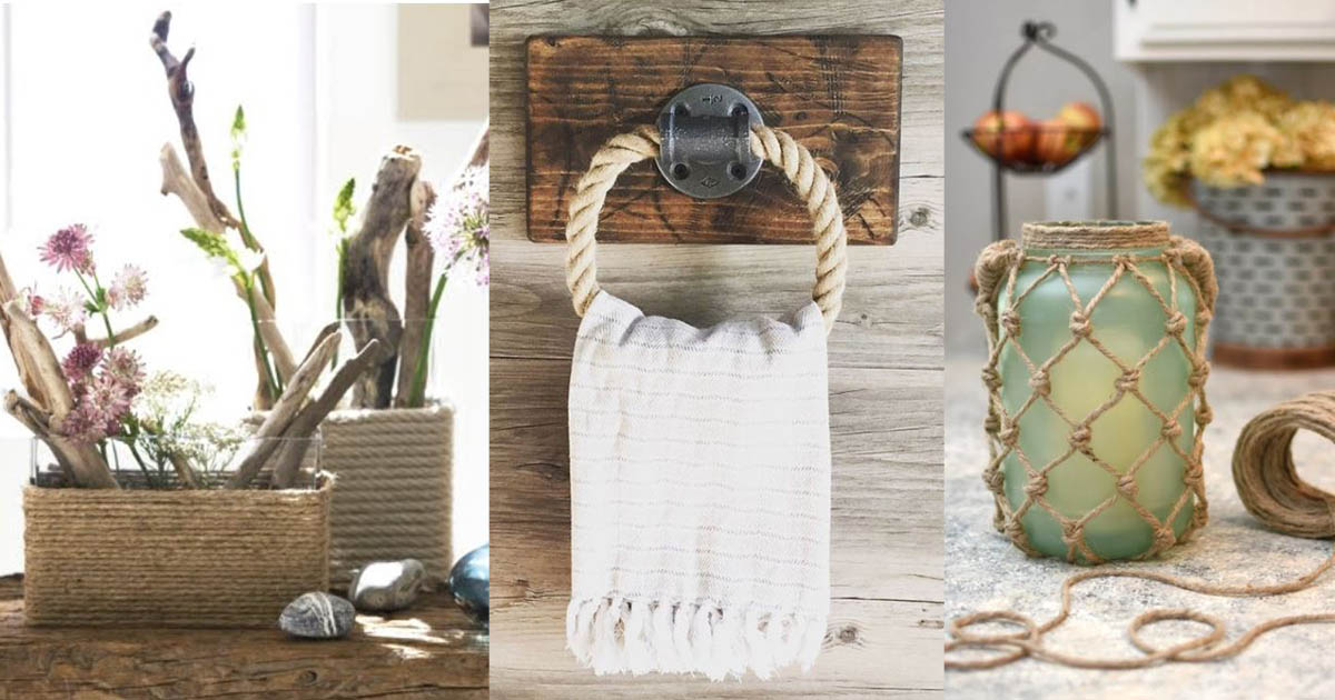 HomelySmart  15 DIY Home Decor With Ropes - HomelySmart