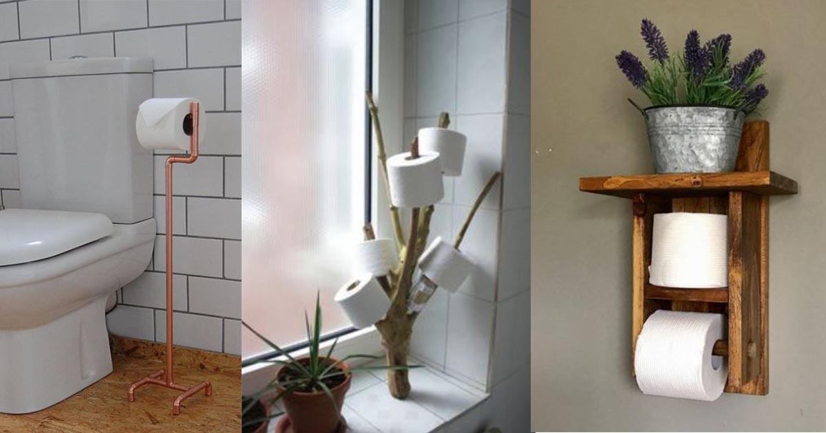 15 Nifty Ways to Store Toilet Paper  Toilet paper storage, Toilet paper,  Diy toilet paper holder